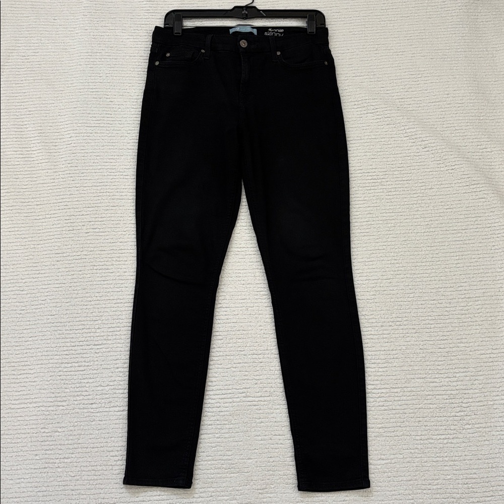 7 For All Mankind Black Denim Pants- Size 29 Waist